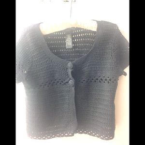Cable & Gauge petite crop sweater